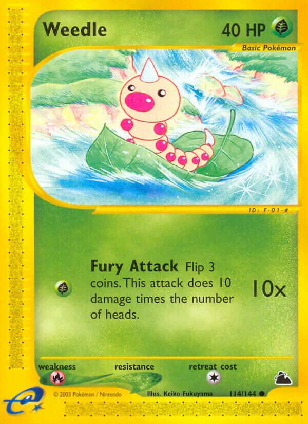Weedle 114/182 — Skyridge (English Pokémon TCG card)
