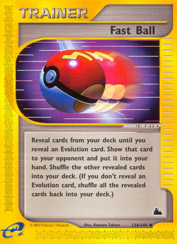 Fast Ball 124/182 — Skyridge (English Pokémon TCG card)