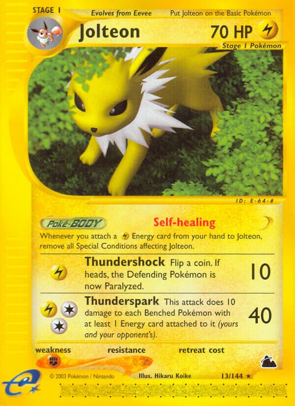 Jolteon 013/182 — Skyridge (English Pokémon TCG card)