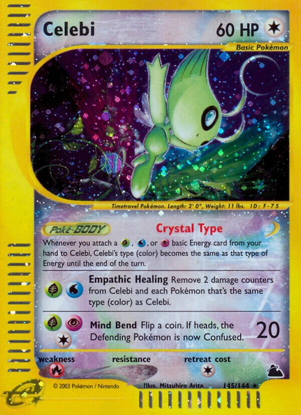 Celebi 145/182 — Skyridge (English Pokémon TCG card)