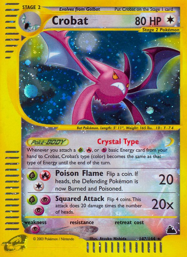 Crobat 147/182 — Skyridge (English Pokémon TCG card)