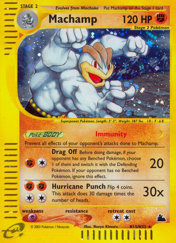 Machamp H15 — Skyridge (English Pokémon TCG card)