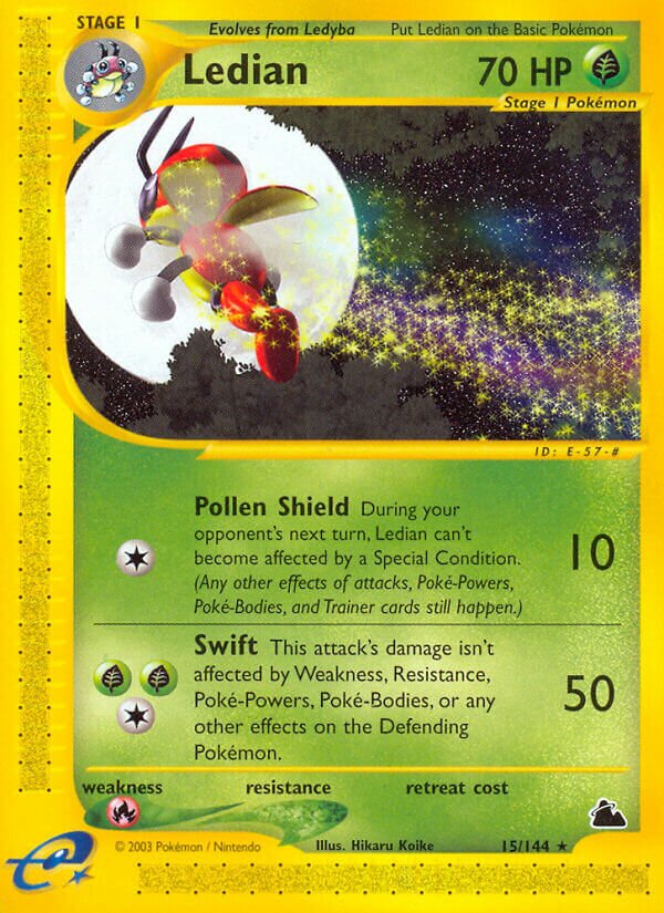 Ledian 015/182 — Skyridge (English Pokémon TCG card)
