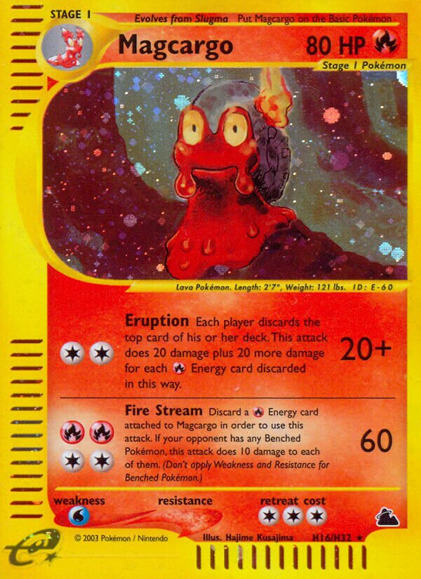 Magcargo H16 — Skyridge (English Pokémon TCG card)