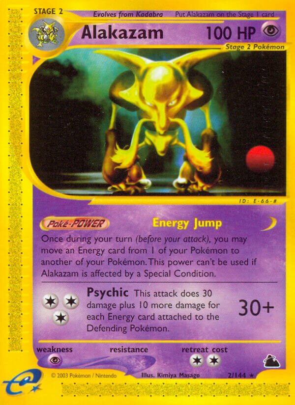 Alakazam 002/182 — Skyridge (English Pokémon TCG card)