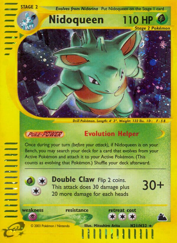 Nidoqueen H19 — Skyridge (English Pokémon TCG card)