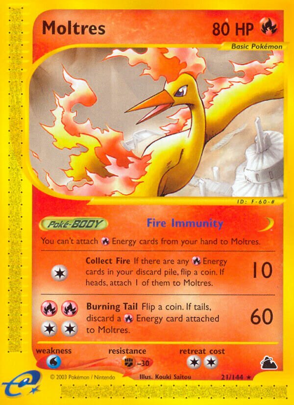 Moltres 021/182 — Skyridge (English Pokémon TCG card)