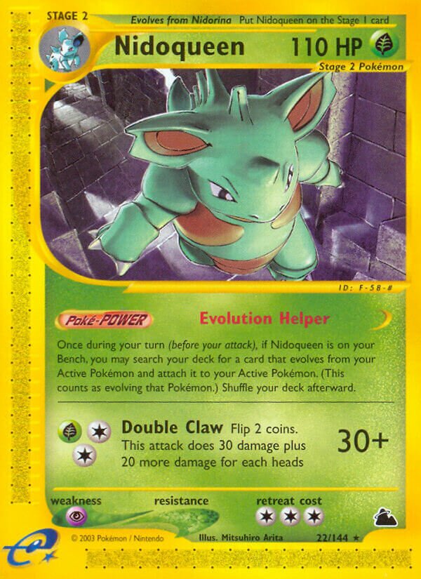 Nidoqueen 022/182 — Skyridge (English Pokémon TCG card)