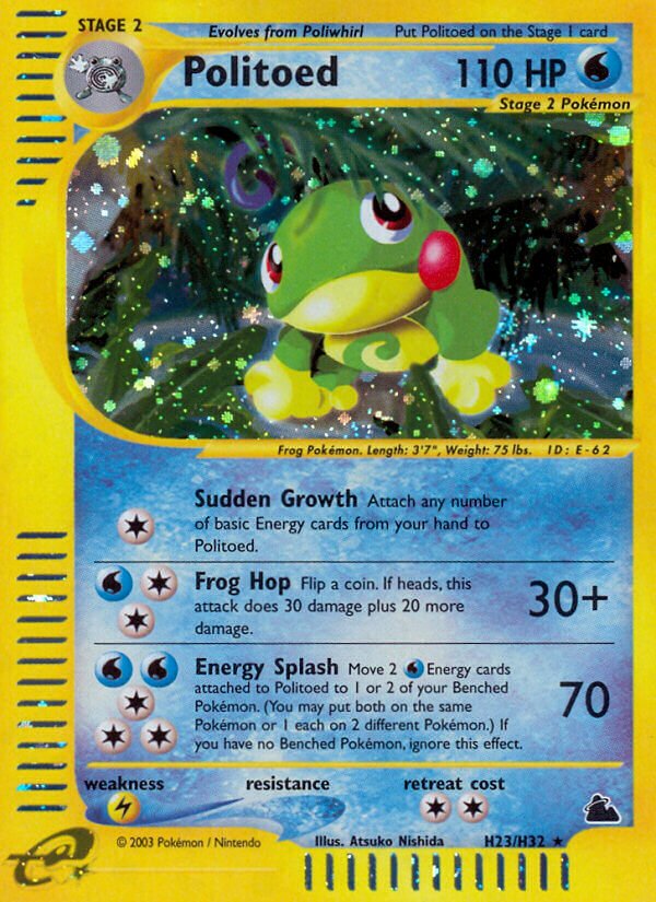 Politoed H21 — Skyridge (English Pokémon TCG card)