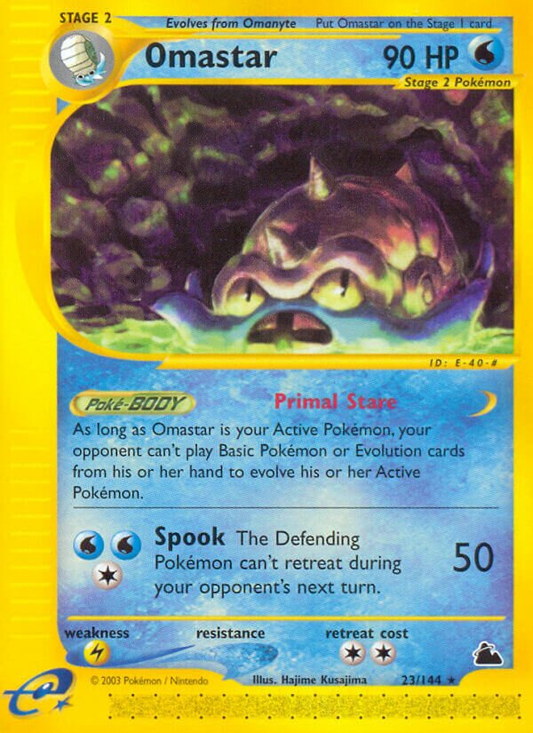 Omastar 023/182 — Skyridge (English Pokémon TCG card)
