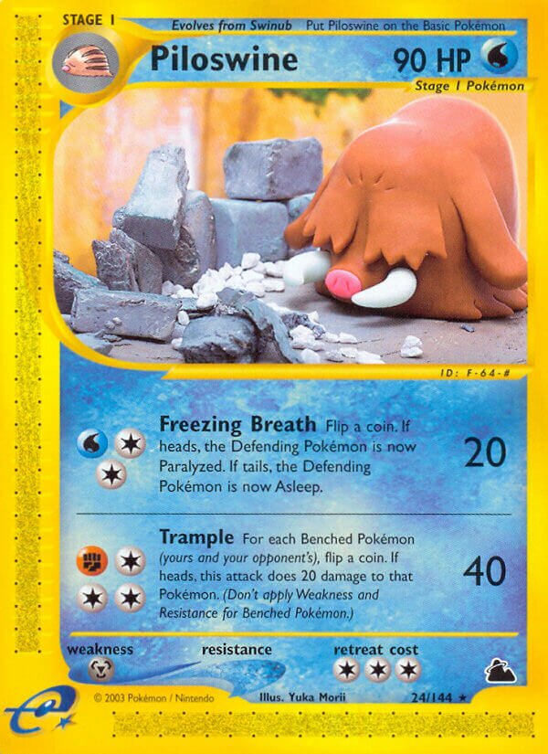 Piloswine 024/182 — Skyridge (English Pokémon TCG card)
