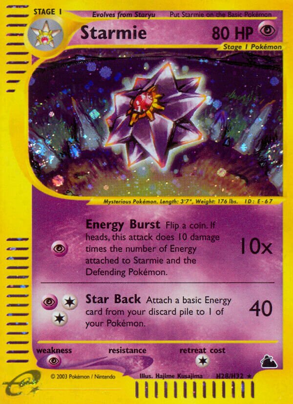 Starmie H26 — Skyridge (English Pokémon TCG card)