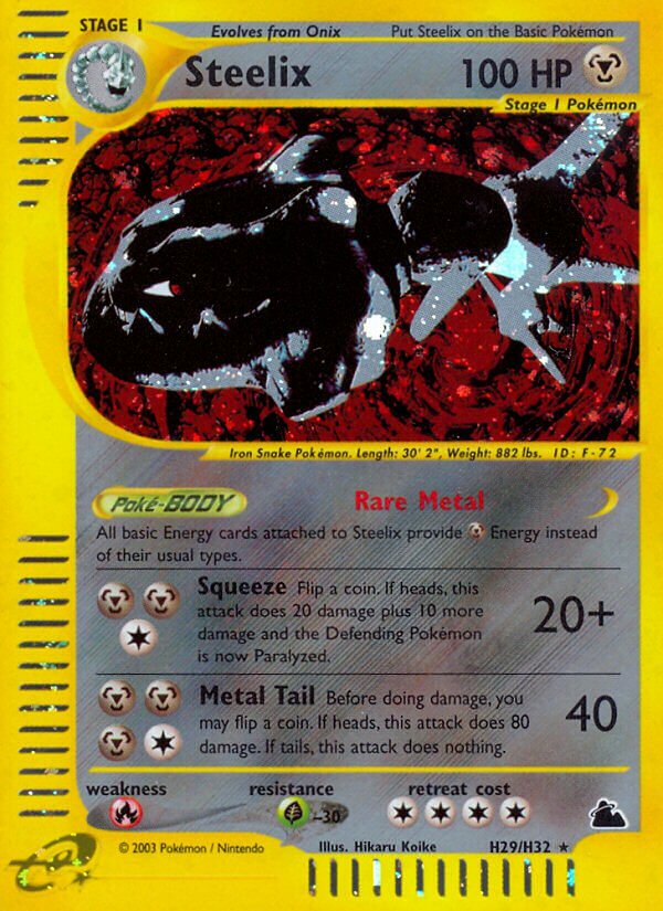 Steelix H27 — Skyridge (English Pokémon TCG card)