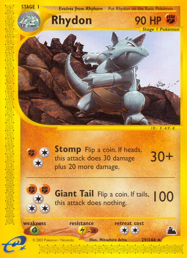 Rhydon 029/182 — Skyridge (English Pokémon TCG card)