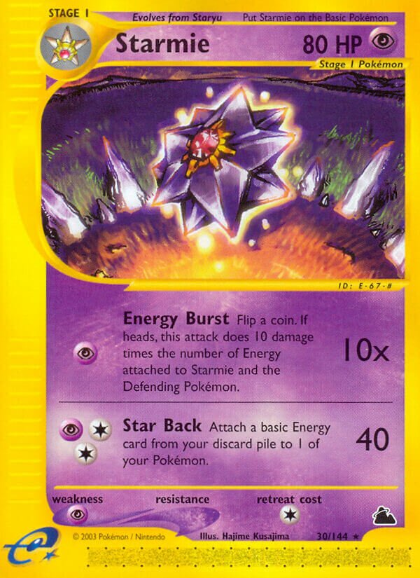 Starmie 030/182 — Skyridge (English Pokémon TCG card)