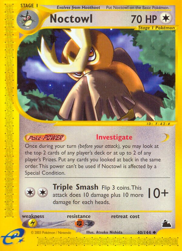 Noctowl 040/182 — Skyridge (English Pokémon TCG card)