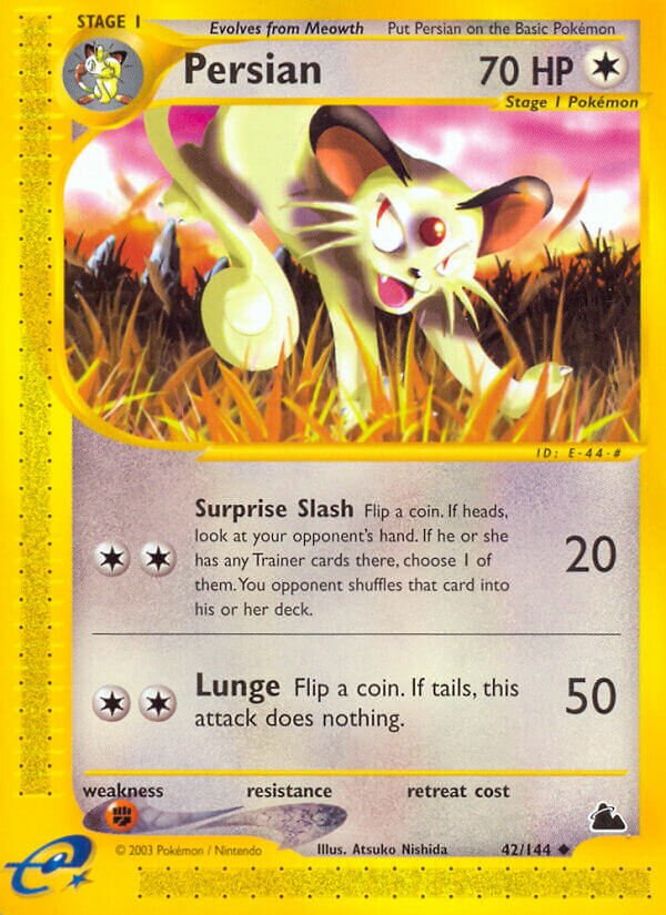 Persian 042/182 — Skyridge (English Pokémon TCG card)