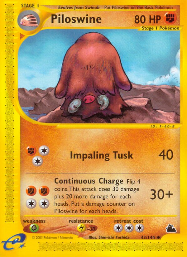 Piloswine 043/182 — Skyridge (English Pokémon TCG card)