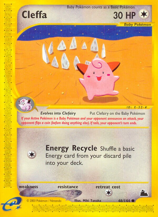 Cleffa 048/182 — Skyridge (English Pokémon TCG card)