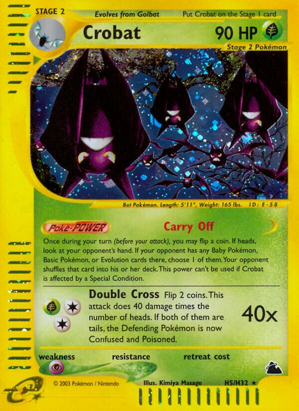 Crobat H5 — Skyridge (English Pokémon TCG card)