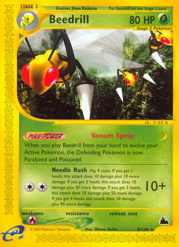 Beedrill 005/182 — Skyridge (English Pokémon TCG card)