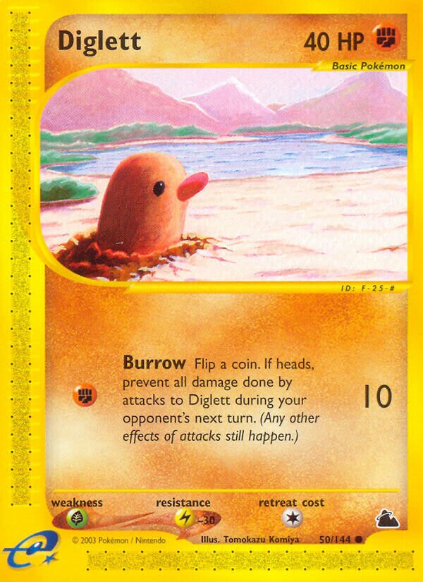 Diglett 050/182 — Skyridge (English Pokémon TCG card)
