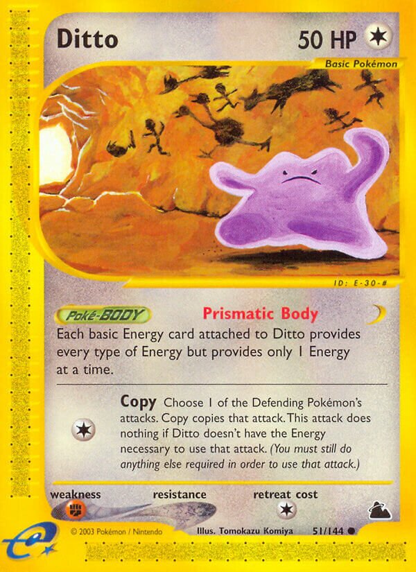 Ditto 051/182 — Skyridge (English Pokémon TCG card)