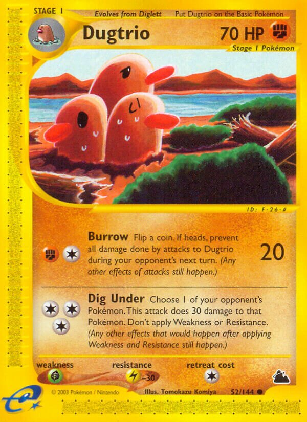 Dugtrio 052/182 — Skyridge (English Pokémon TCG card)