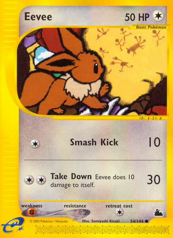 Eevee 054/182 — Skyridge (English Pokémon TCG card)