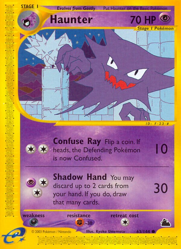 Haunter 063/182 — Skyridge (English Pokémon TCG card)