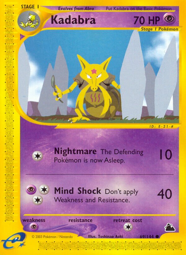 Kadabra 069/182 — Skyridge (English Pokémon TCG card)