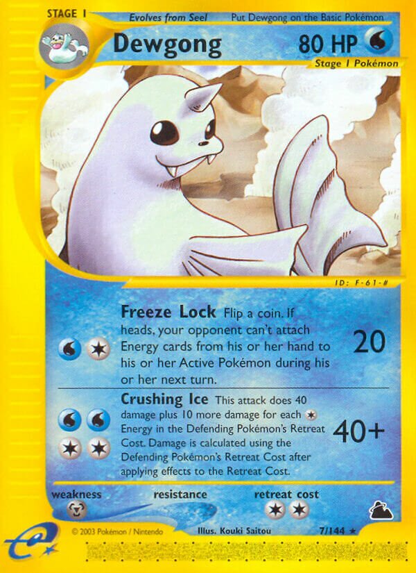 Dewgong 007/182 — Skyridge (English Pokémon TCG card)