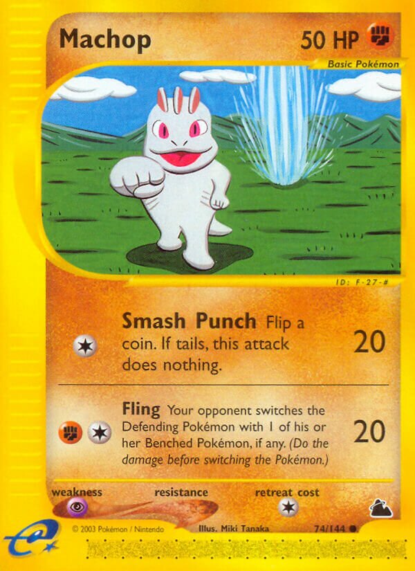 Machop 074/182 — Skyridge (English Pokémon TCG card)