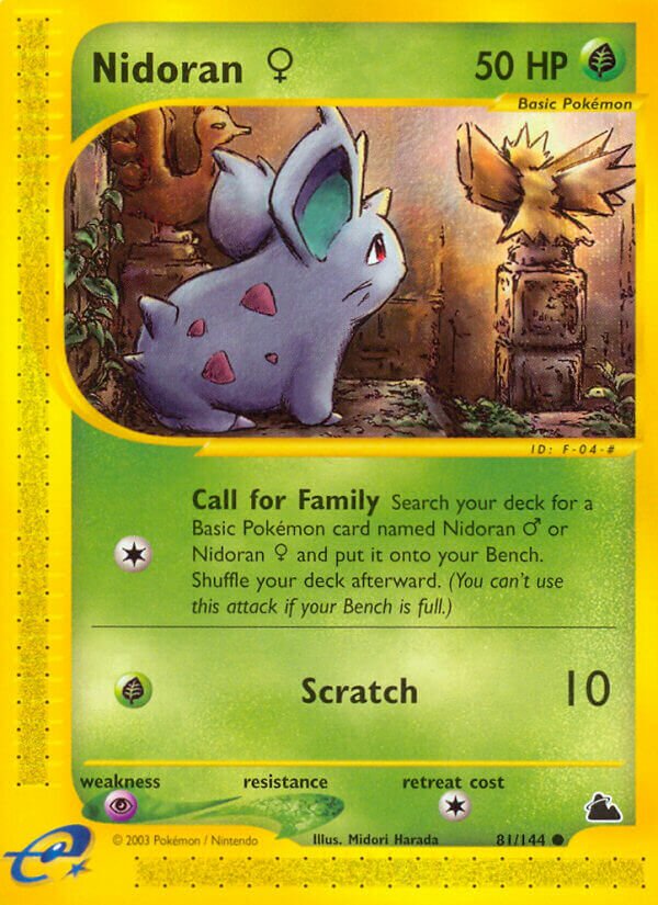 Nidoran ♀ 081/182 — Skyridge (English Pokémon TCG card)