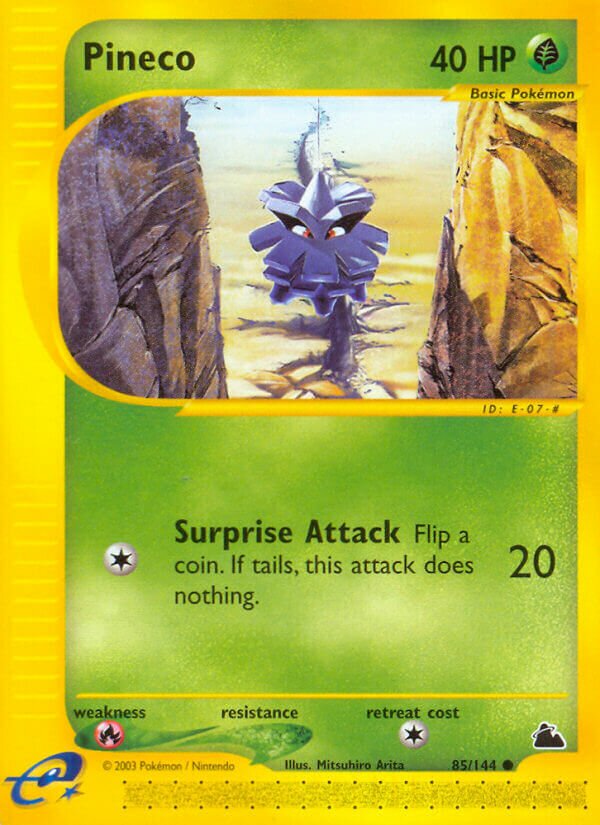 Pineco 085/182 — Skyridge (English Pokémon TCG card)