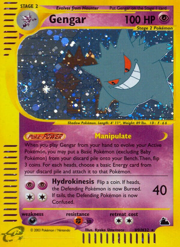 Gengar H9 — Skyridge (English Pokémon TCG card)