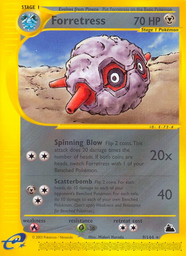 Forretress 009/182 — Skyridge (English Pokémon TCG card)