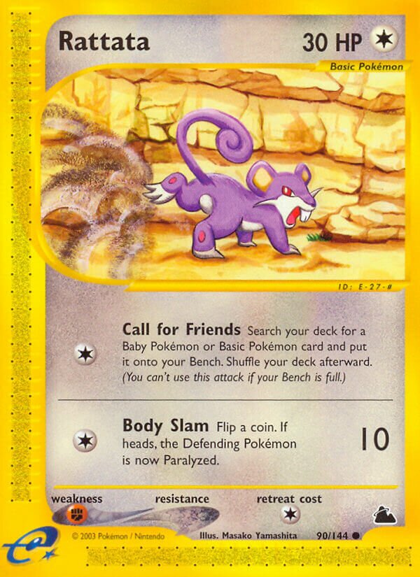 Rattata 090/182 — Skyridge (English Pokémon TCG card)