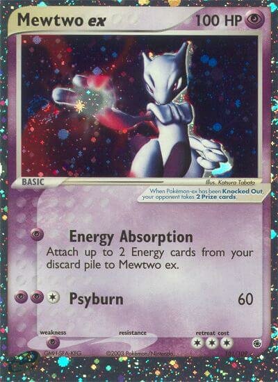 Mewtwo ex 101/109 — EX Ruby & Sapphire (English Pokémon TCG card)