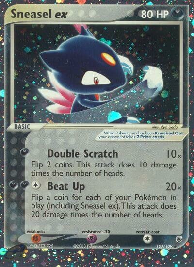 Sneasel ex 103/109 — EX Ruby & Sapphire (English Pokémon TCG card)