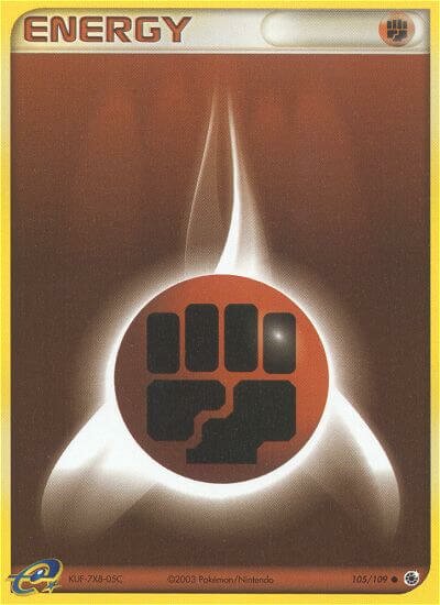 Fighting Energy 105/109 — EX Ruby & Sapphire (English Pokémon TCG card)
