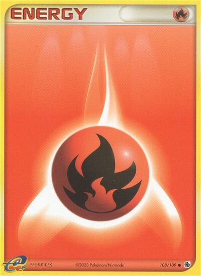 Fire Energy 108/109 — EX Ruby & Sapphire (English Pokémon TCG card)