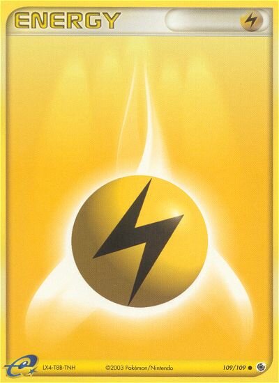 Lightning Energy 109/109 — EX Ruby & Sapphire (English Pokémon TCG card)