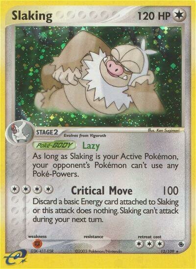 Slaking 012/109 — EX Ruby & Sapphire (English Pokémon TCG card)