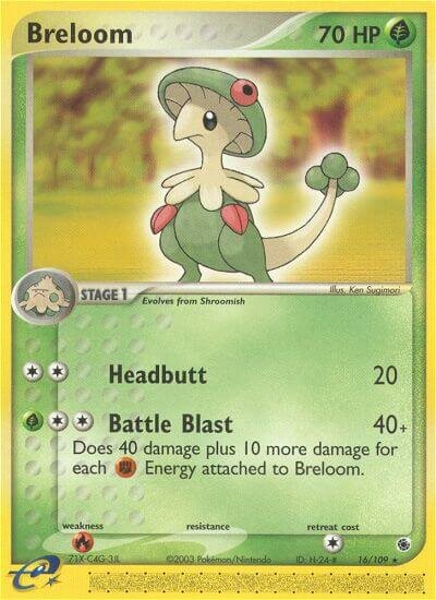 Breloom 016/109 — EX Ruby & Sapphire (English Pokémon TCG card)