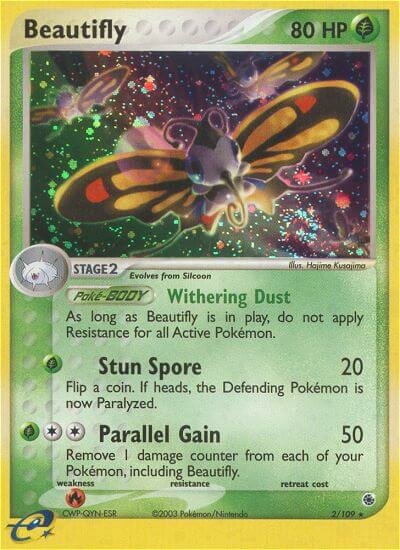 Beautifly 002/109 — EX Ruby & Sapphire (English Pokémon TCG card)