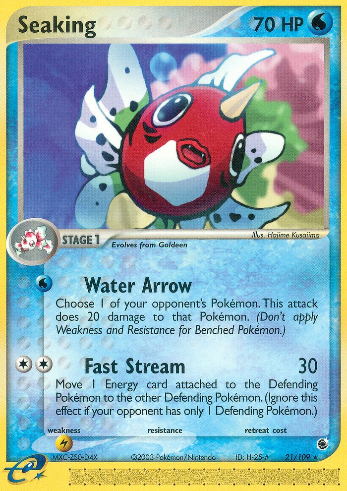 Seaking 021/109 — EX Ruby & Sapphire (English Pokémon TCG card)
