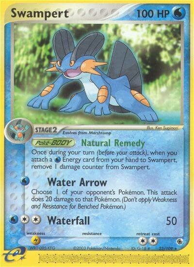Swampert 023/109 — EX Ruby & Sapphire (English Pokémon TCG card)