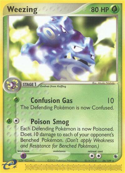 Weezing 024/109 — EX Ruby & Sapphire (English Pokémon TCG card)
