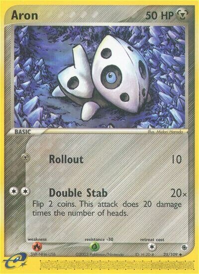 Aron 025/109 — EX Ruby & Sapphire (English Pokémon TCG card)